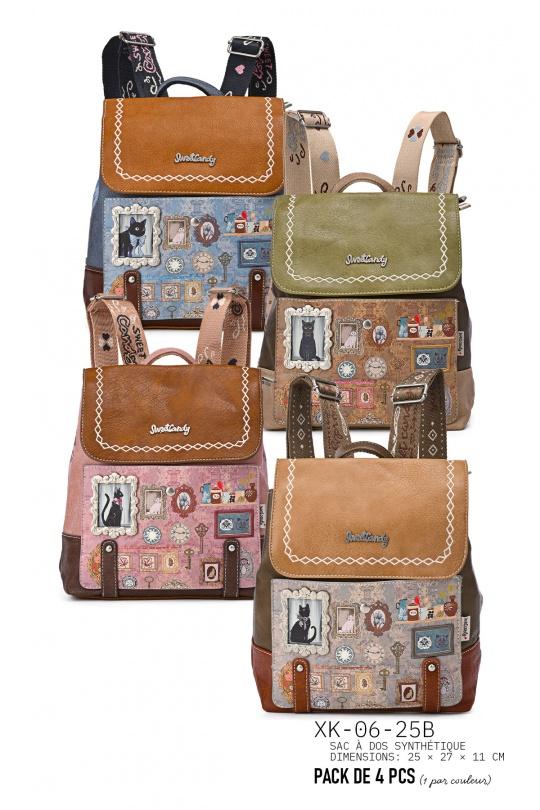 Sac à dos Maroquinerie Couleurs mélangées A&E XK-06-25B-P4 Efashion Paris