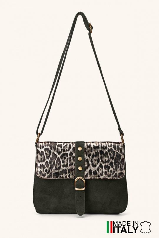 A tracolla Borse Dark Khaki A&E ZE-9024 Efashion Paris