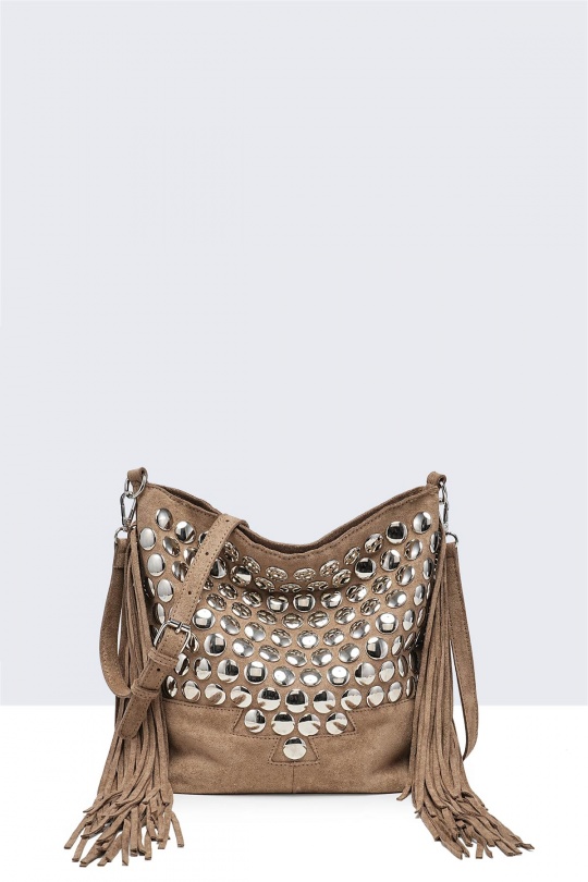 Shoulder bags Bags Khaki A&E 12772-BV Efashion Paris