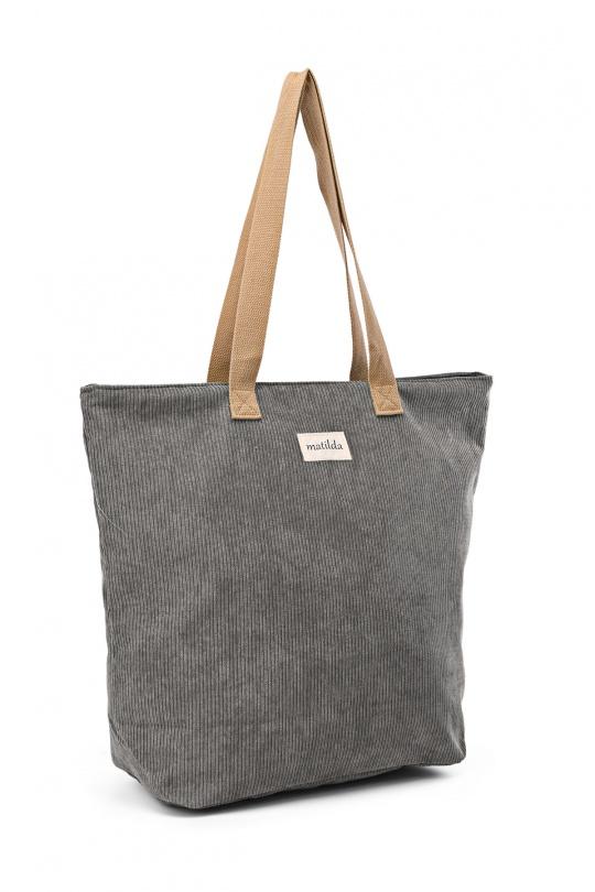 Cabas Maroquinerie Gris A&E M105-45 Efashion Paris