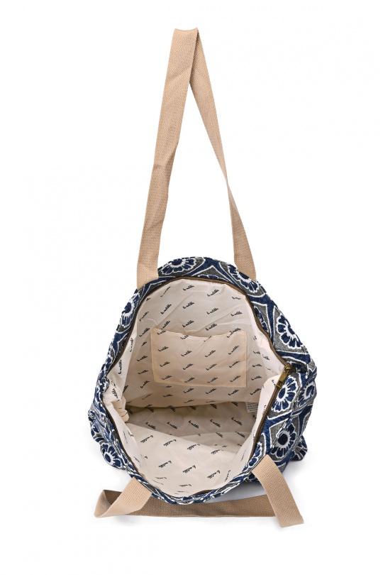 Cabas Maroquinerie Marine A&E M105-103 Efashion Paris