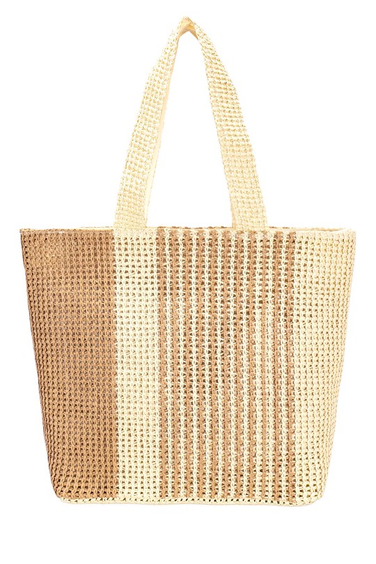 Cabas Maroquinerie Beige A&E YQ-87 Efashion Paris