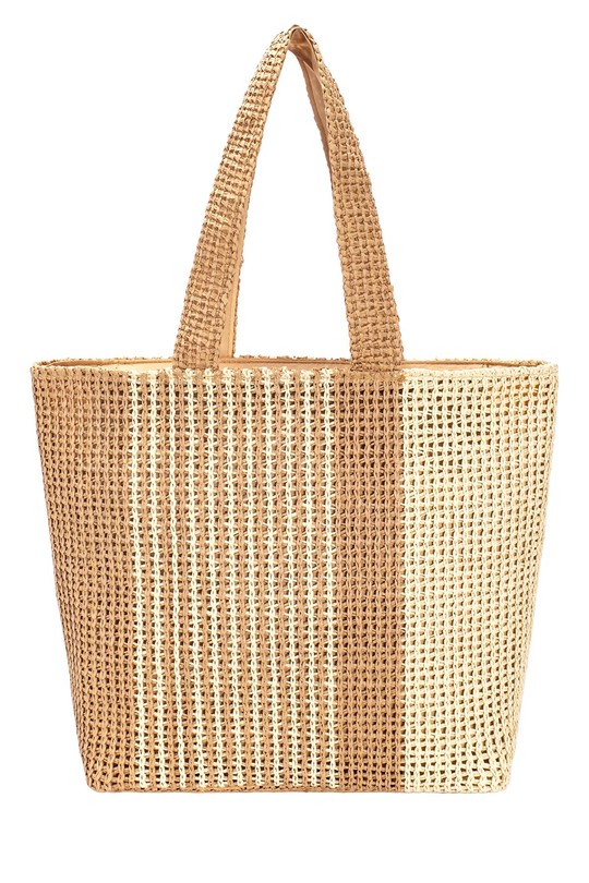 Cabas Maroquinerie Beige A&E YQ-87 Efashion Paris