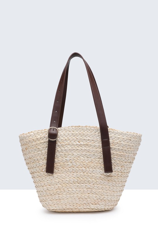 Cabas Maroquinerie Beige A&E 9228-BV Efashion Paris