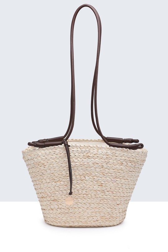 Cabas Maroquinerie Beige A&E 9227-BV Efashion Paris