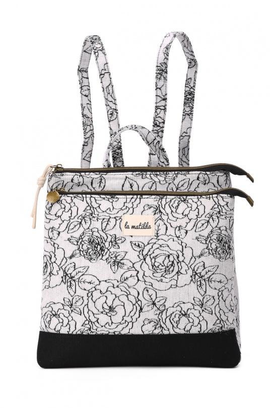 Sac à dos Maroquinerie Noir A&E M125-2-89 Efashion Paris