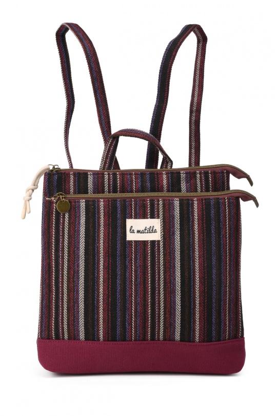 Sac à dos Maroquinerie Bordeaux A&E M125-2-86 Efashion Paris