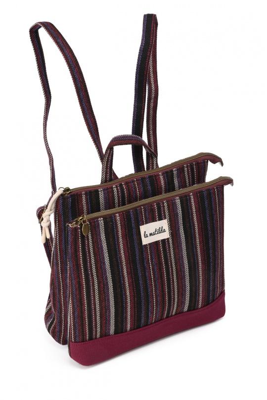 Sac à dos Maroquinerie Bordeaux A&E M125-2-86 Efashion Paris