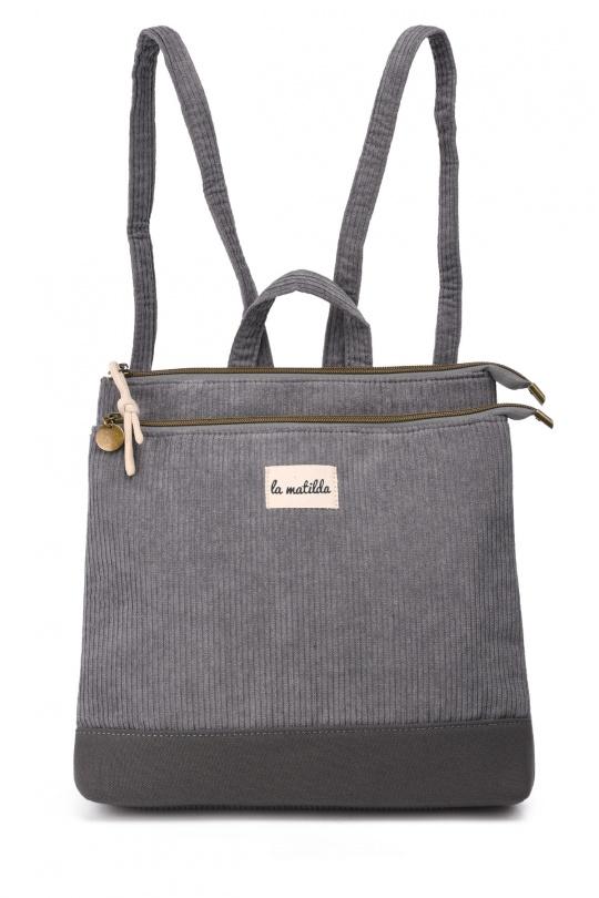 Sac à dos Maroquinerie Anthracite A&E M125-2-84 Efashion Paris