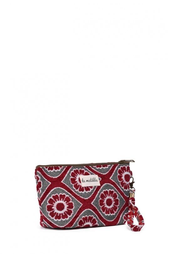 Pochettes Maroquinerie Rouge A&E M101-104 Efashion Paris