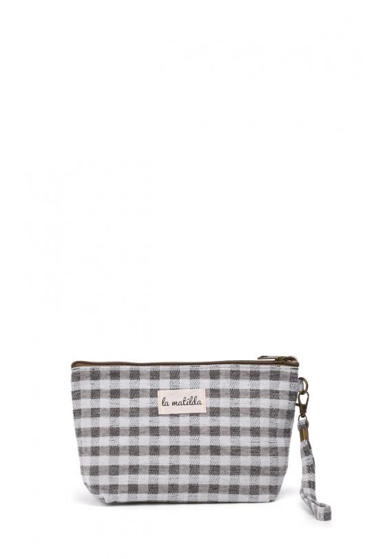 Pochettes Maroquinerie Gris A&E M101-97 Efashion Paris