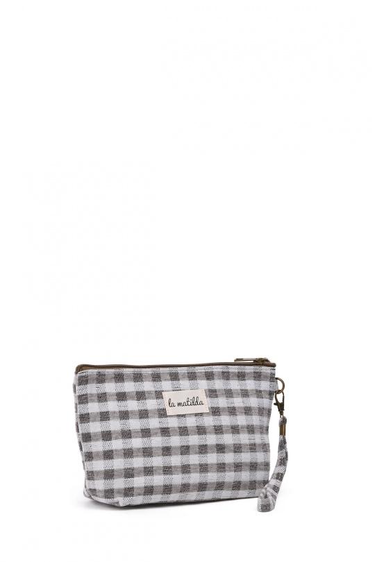 Pochettes Maroquinerie Gris A&E M101-97 Efashion Paris