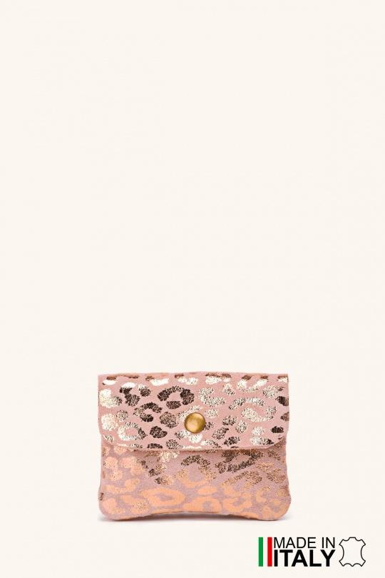 Petite maroquinerie Maroquinerie Rose poudre A&E ZE-8001-LP002-GD Efashion Paris