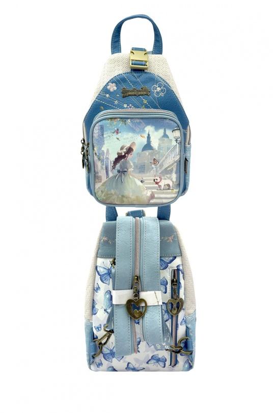 Sac à dos Maroquinerie Bleu A&E C-289-04-A26 Efashion Paris