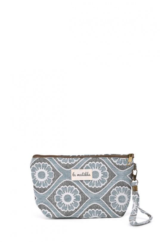 Pochettes Maroquinerie Bleu ciel A&E M101-FLBC Efashion Paris