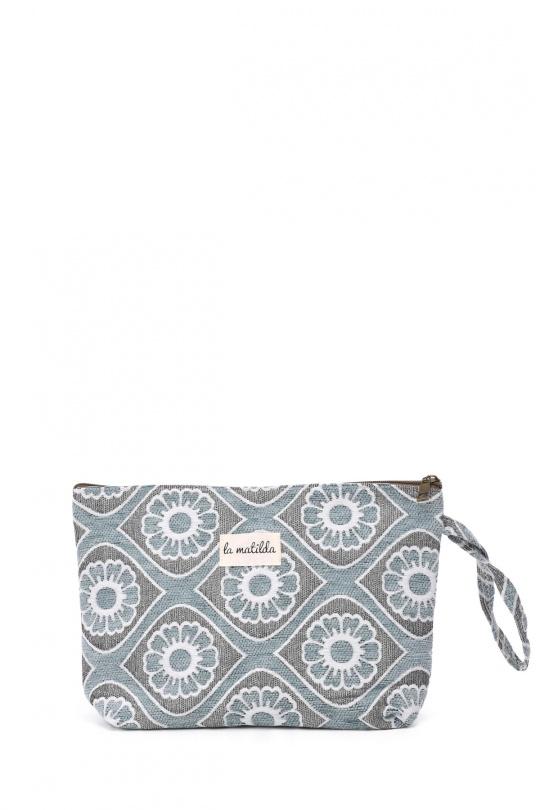 Pochettes Maroquinerie Bleu ciel A&E M115-FLBC Efashion Paris