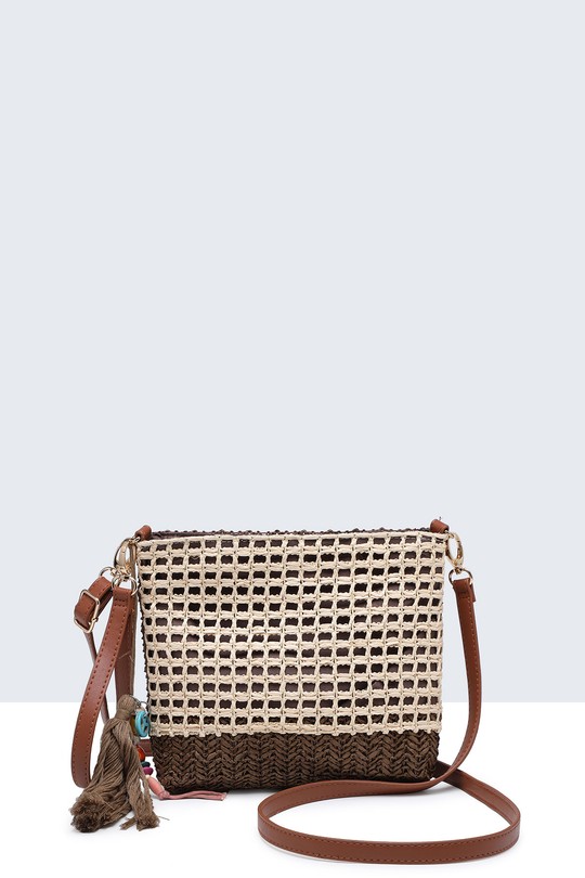 Sacs à bandoulière Maroquinerie Beige/marron A&E G8881-BV Efashion Paris