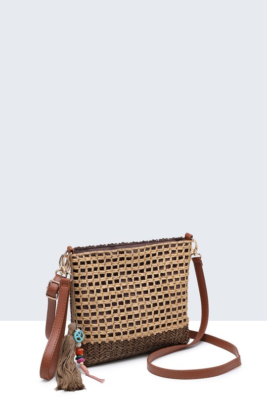 Sacs à bandoulière Maroquinerie Beige/marron A&E G8881-BV Efashion Paris