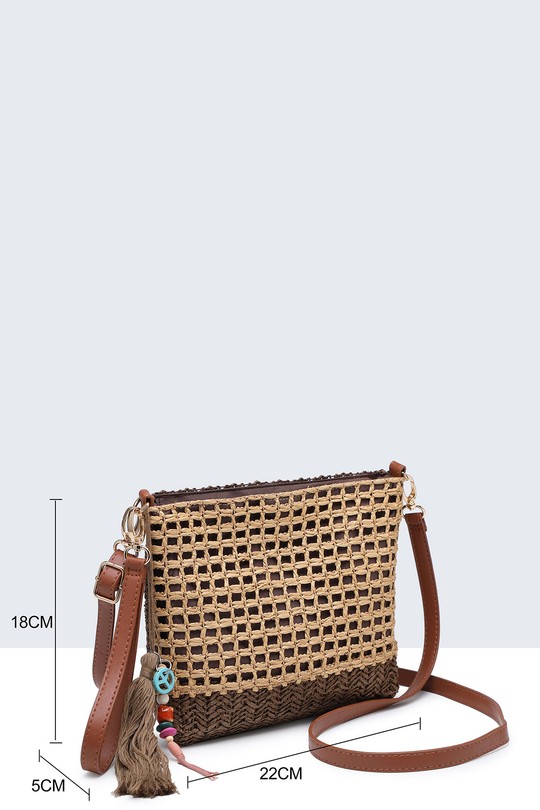 Sacs à bandoulière Maroquinerie Beige/marron A&E G8881-BV Efashion Paris