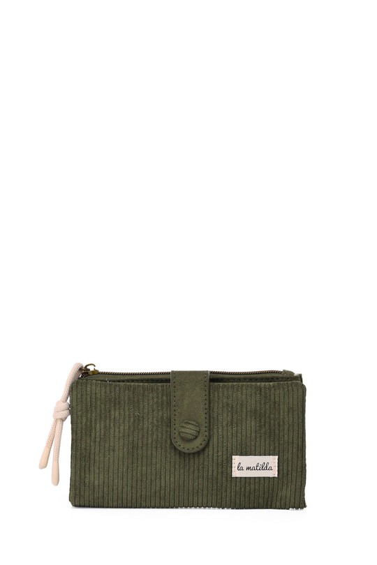 Petite maroquinerie Maroquinerie Olive A&E M123-83-Olive-Green Efashion Paris