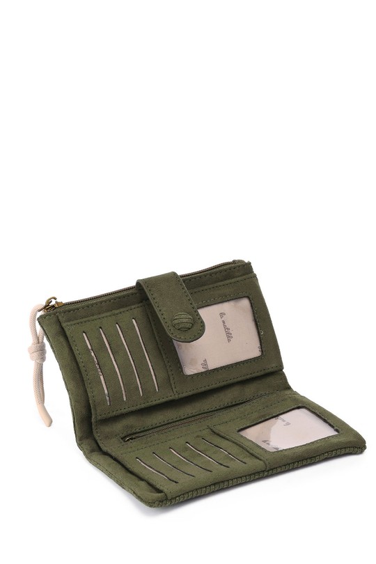 Petite maroquinerie Maroquinerie Olive A&E M123-83-Olive-Green Efashion Paris