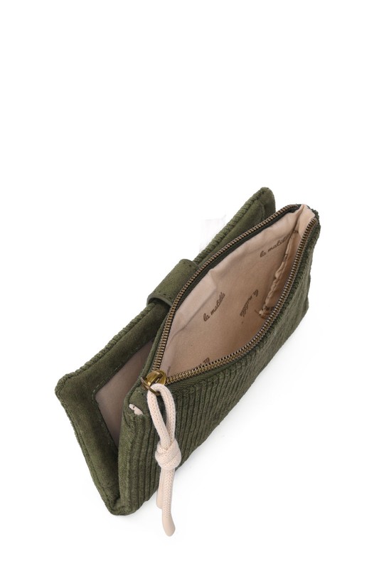 Petite maroquinerie Maroquinerie Olive A&E M123-83-Olive-Green Efashion Paris