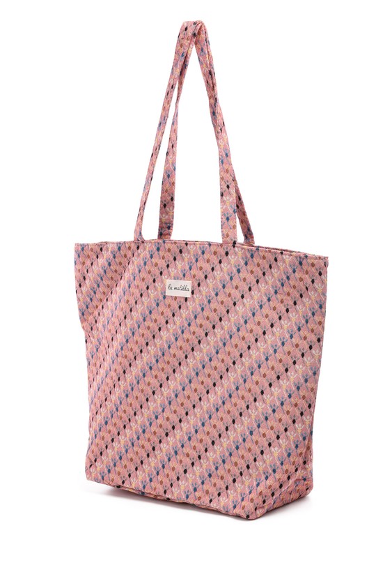 Cabas Maroquinerie Rose A&E M105-119 Efashion Paris