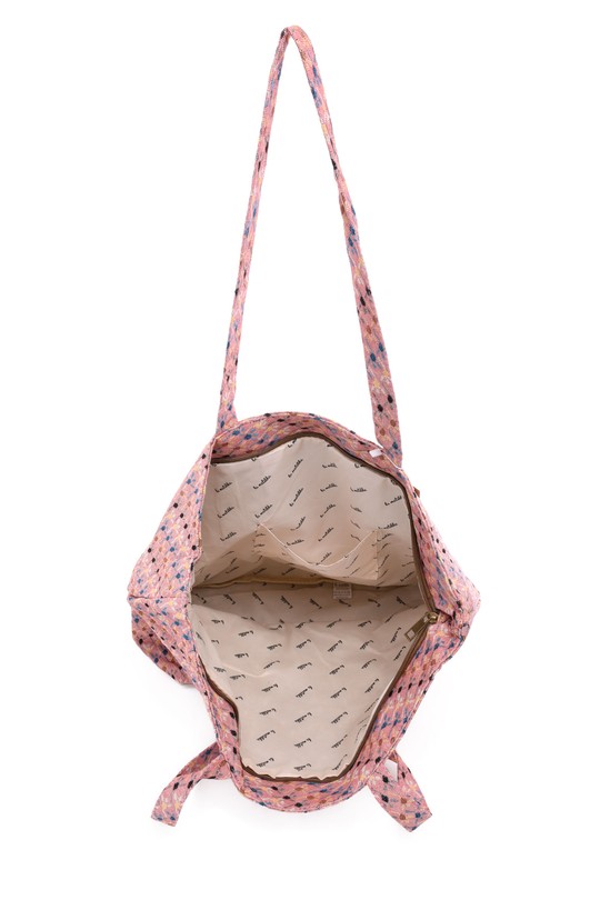 Cabas Maroquinerie Rose A&E M105-119 Efashion Paris