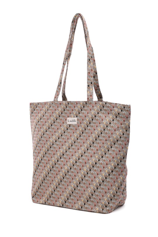 Cabas Maroquinerie Beige A&E M105-118 Efashion Paris