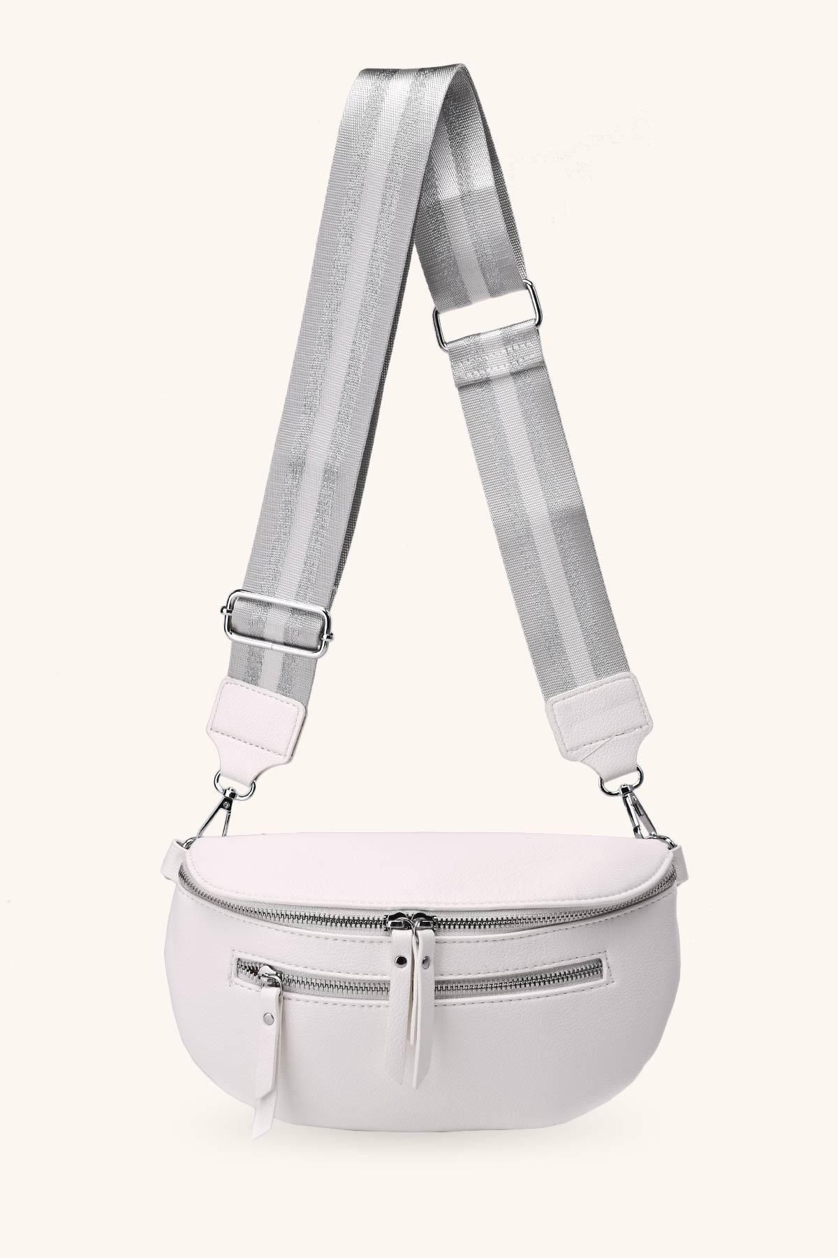 Riñonera Marroquinería White A&E ZM-610-BM #c Efashion Paris