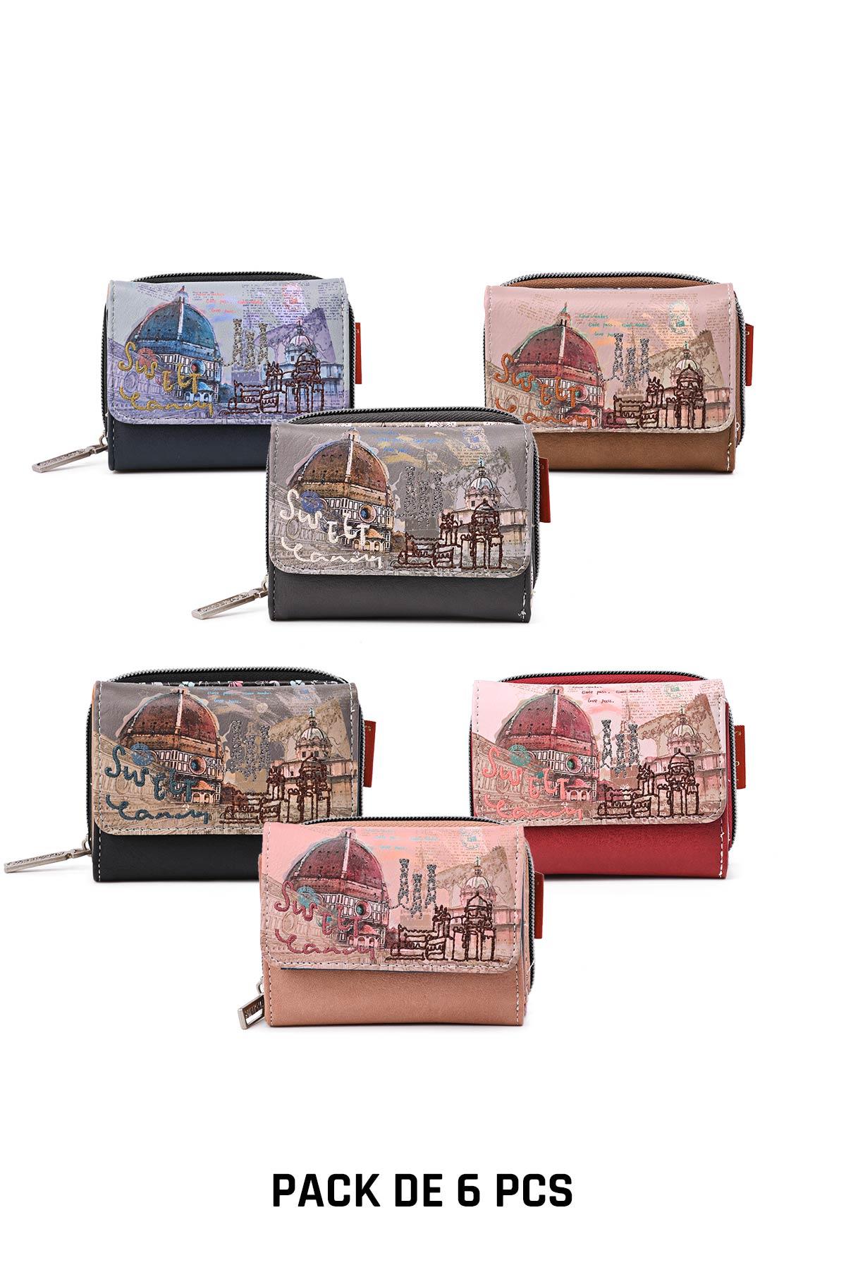 Petite maroquinerie Maroquinerie Couleurs mélangées A&E SC-046-VV-P6 #c Efashion Paris