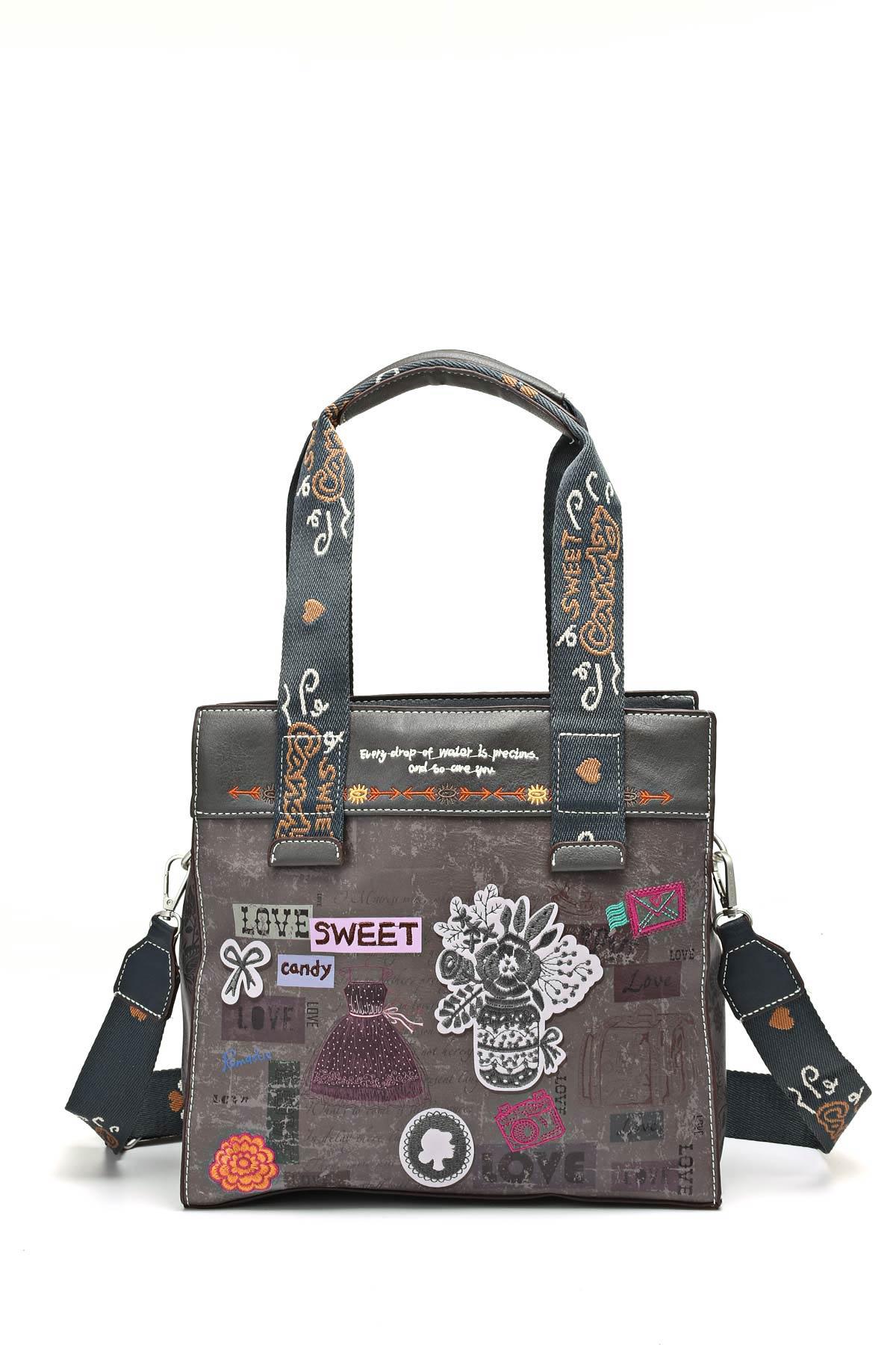 Sacs à main Maroquinerie Gris A&E SC-045-VV #c Efashion Paris