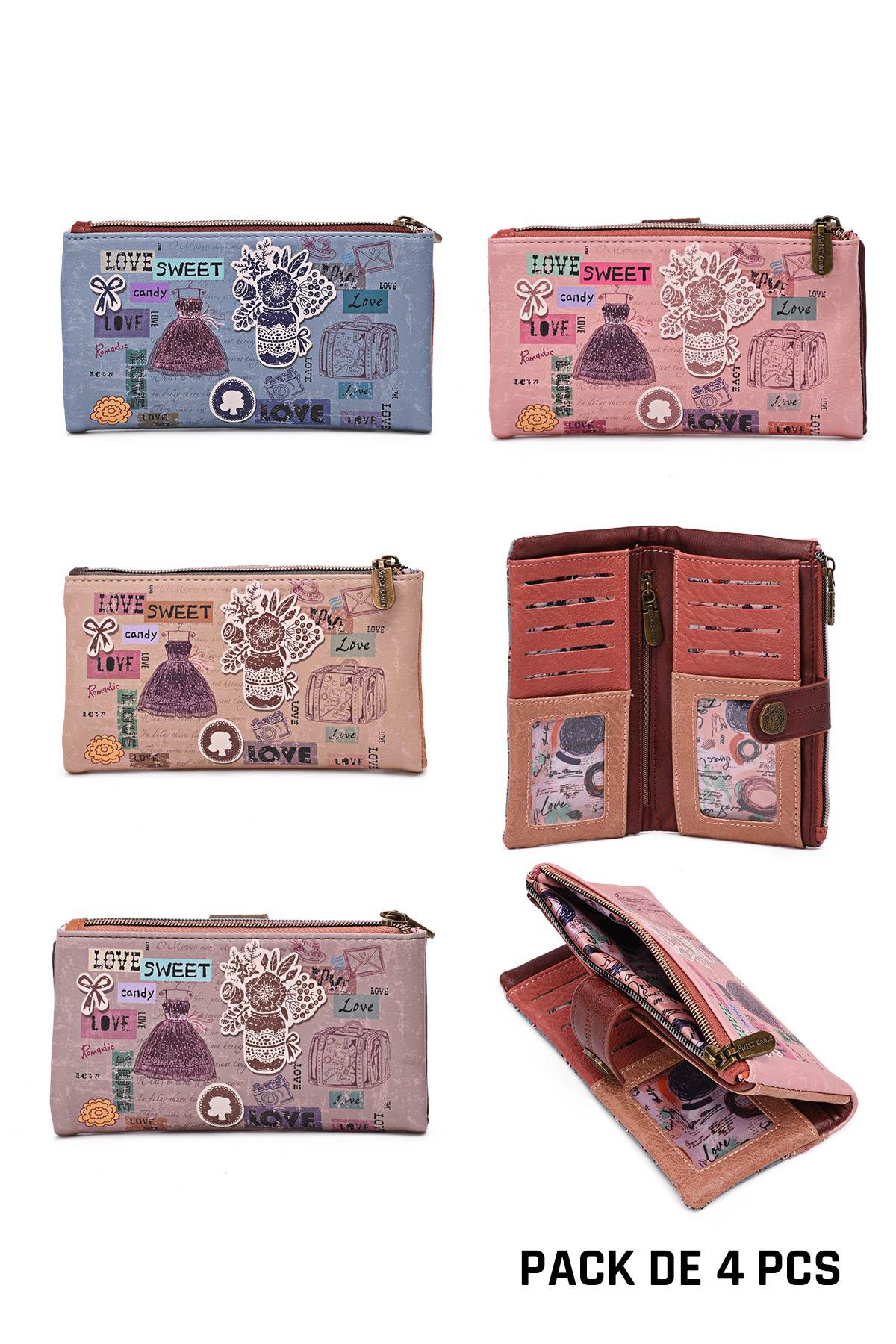 Petite maroquinerie Maroquinerie Couleurs mélangées A&E SC-042-VV-P4 #c Efashion Paris