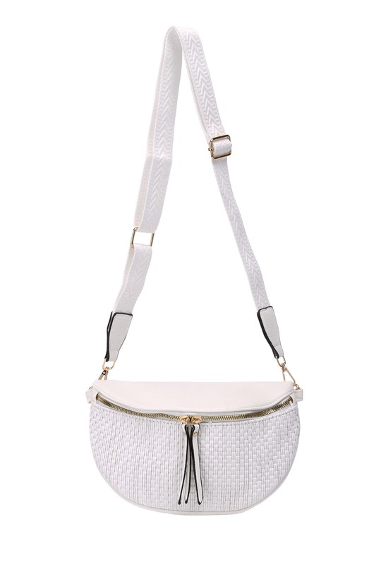 Sacs bananes Maroquinerie Blanc A&E KJ1349-1 #c Efashion Paris