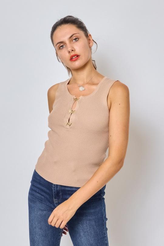 Vests Women Pink FRIME FM510 Efashion Paris