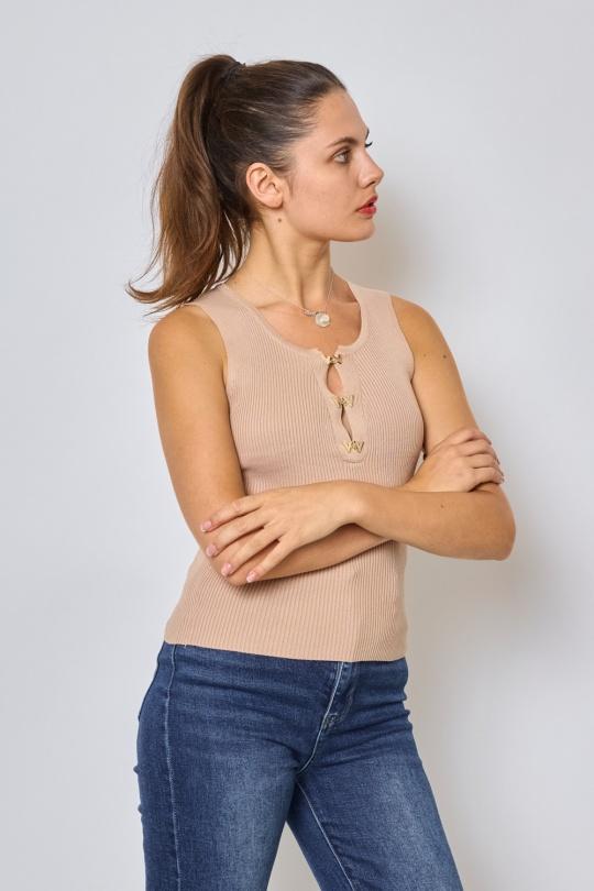 Vests Women Pink FRIME FM510 Efashion Paris