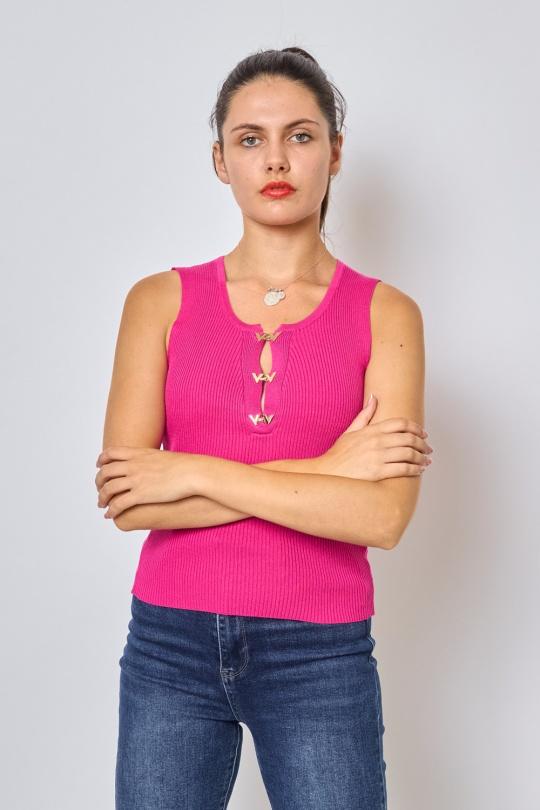 Vests Women Pink FRIME FM510 Efashion Paris