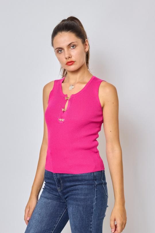 Vests Women Pink FRIME FM510 Efashion Paris