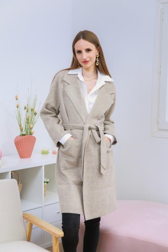 Coats Women Beige FRIME 585 Efashion Paris