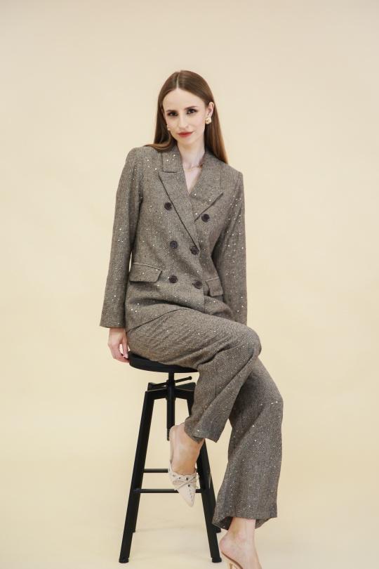 Pantalones Mujer Chocolate FRIME 3097 Efashion Paris