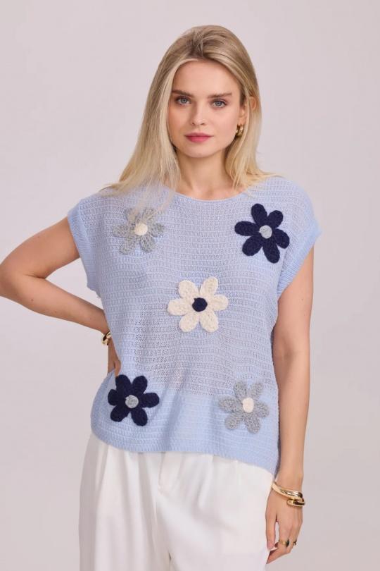 Tops Mujer Blue FRIME 2374 Efashion Paris