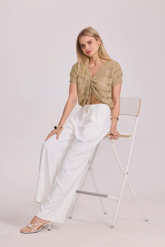 Top Donna Gold FRIME 208 Efashion Paris