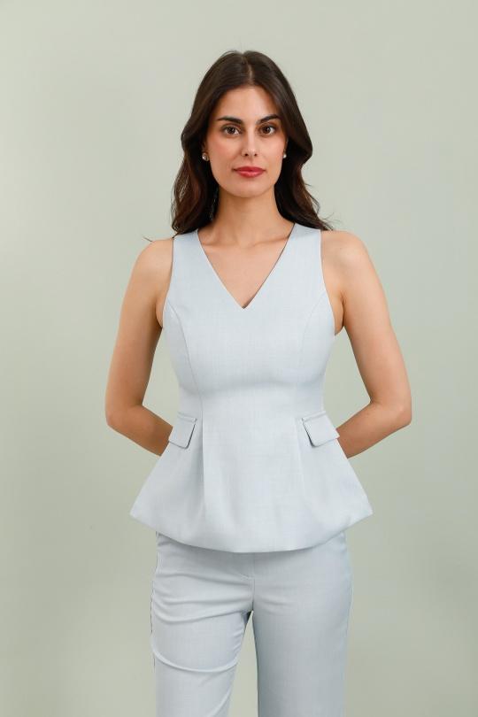 Tops Femme Bleu FRIME 3178 Efashion Paris