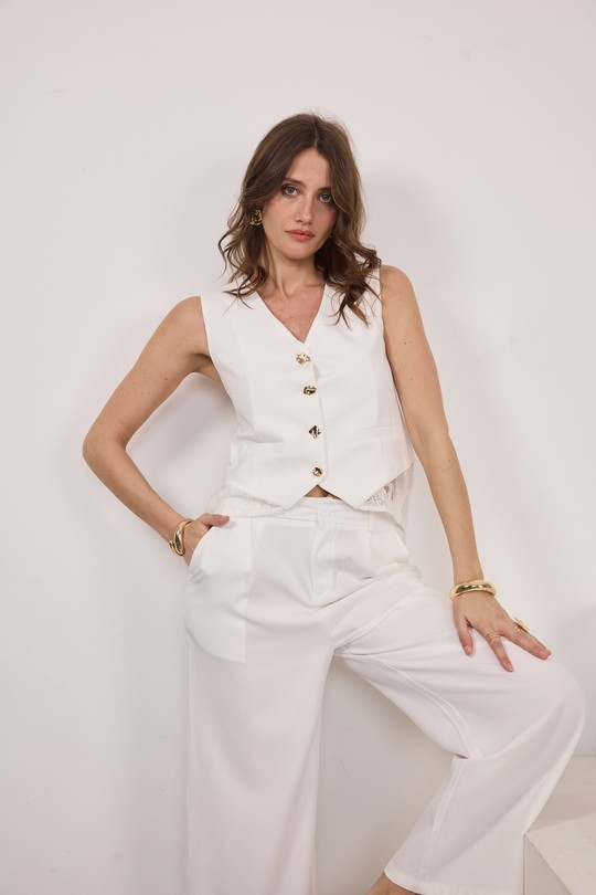 Tops Femme Blanc FRIME 2660 Efashion Paris