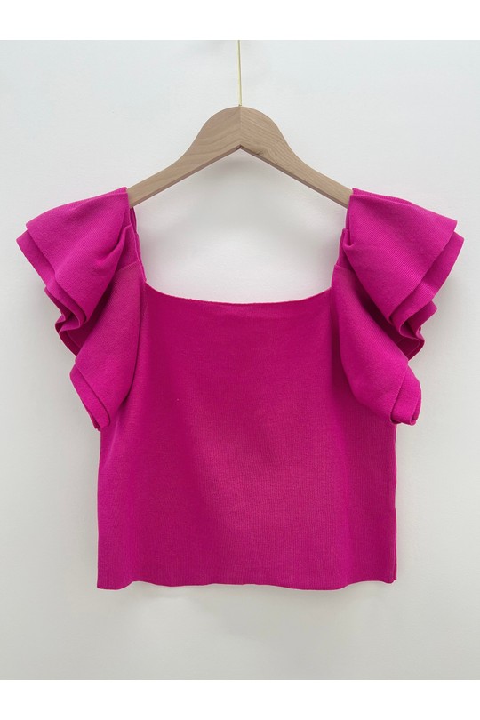 Tops Femme Fushia FRIME FM2337 Efashion Paris