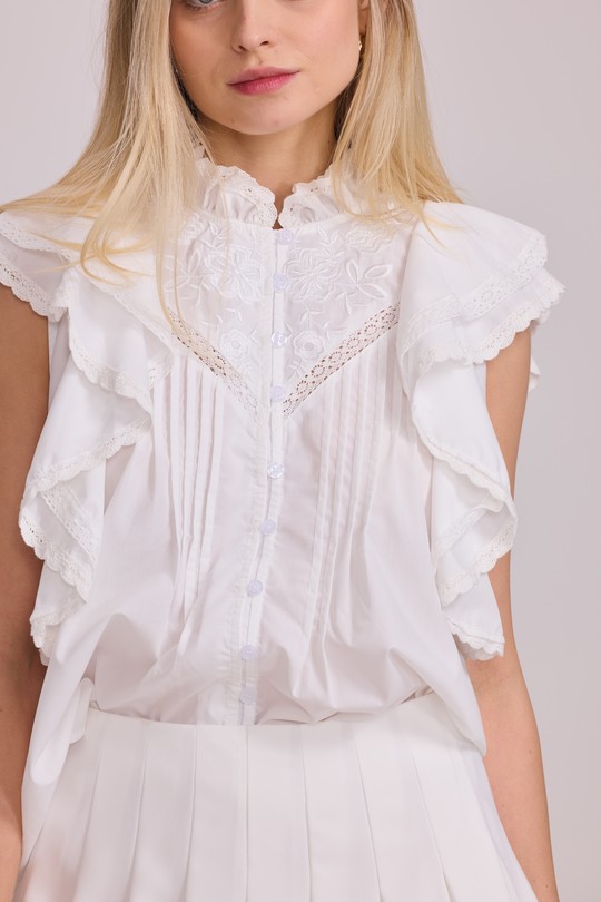 Chemises Femme Blanc FRIME FM2624 Efashion Paris