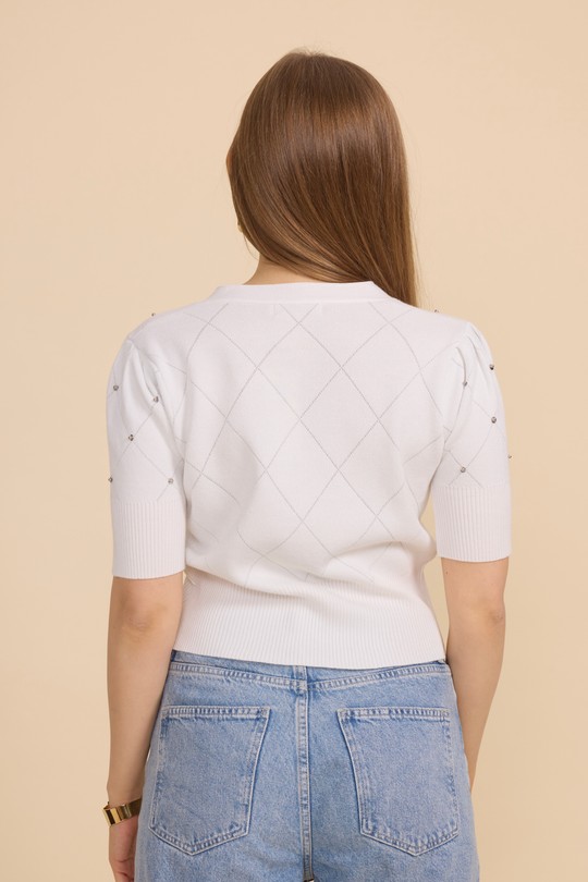 Tops Femme Blanc FRIME 563 Efashion Paris