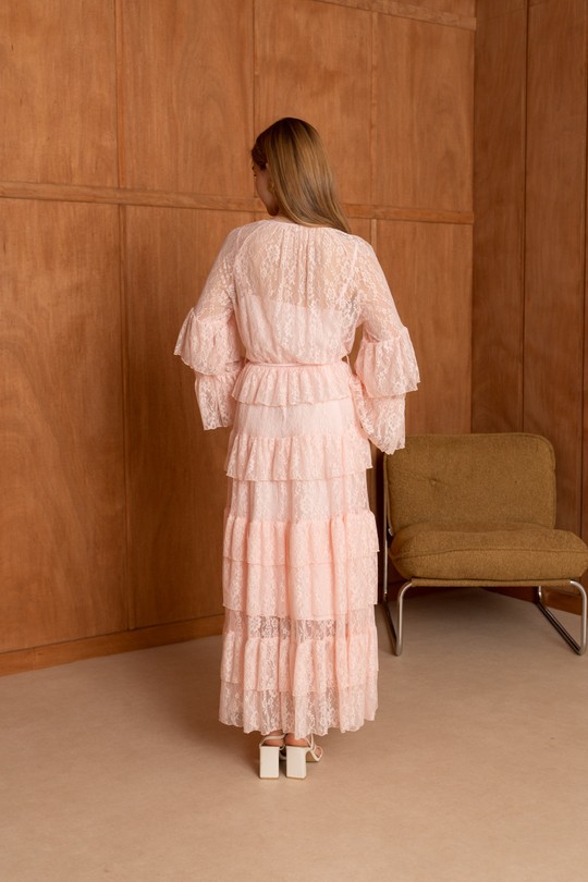 Maxi dresses Women Pink FRIME 2666 Efashion Paris