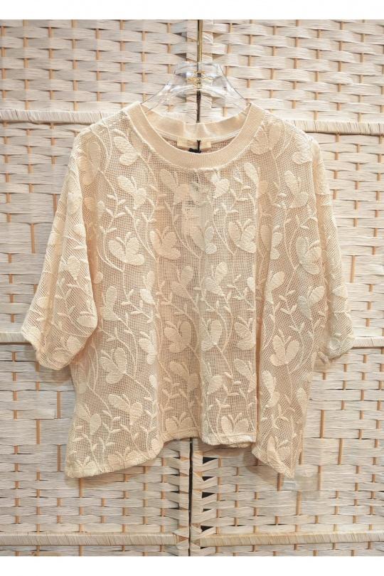 Blouses Femme Beige Emi-Jo G02496 Efashion Paris