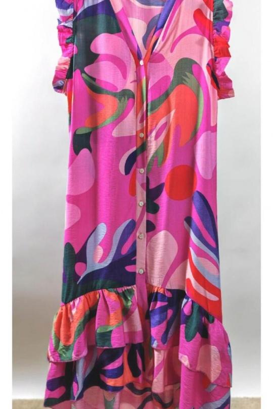 Robes longues Femme Multicolore Emi-Jo 5203 Efashion Paris